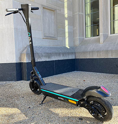 Photograph of a motorized scooter